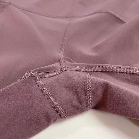 Athleta Salutation Stash Flare Legging High Rise Pockets Stretch Damask Mauve M - Picture 7 of 9
